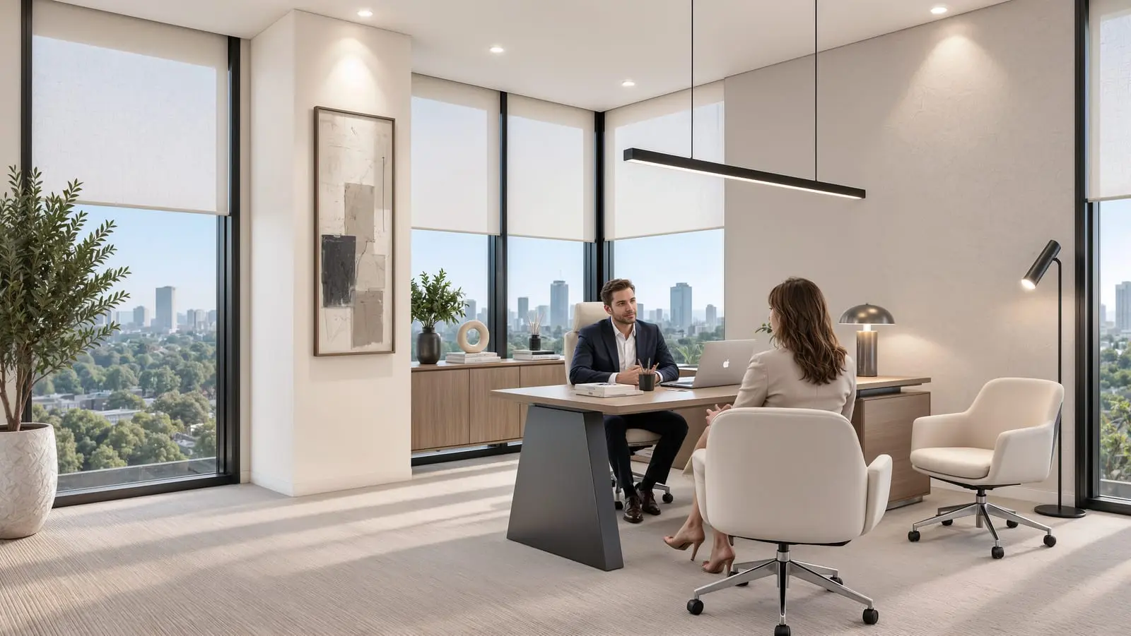 Closed office