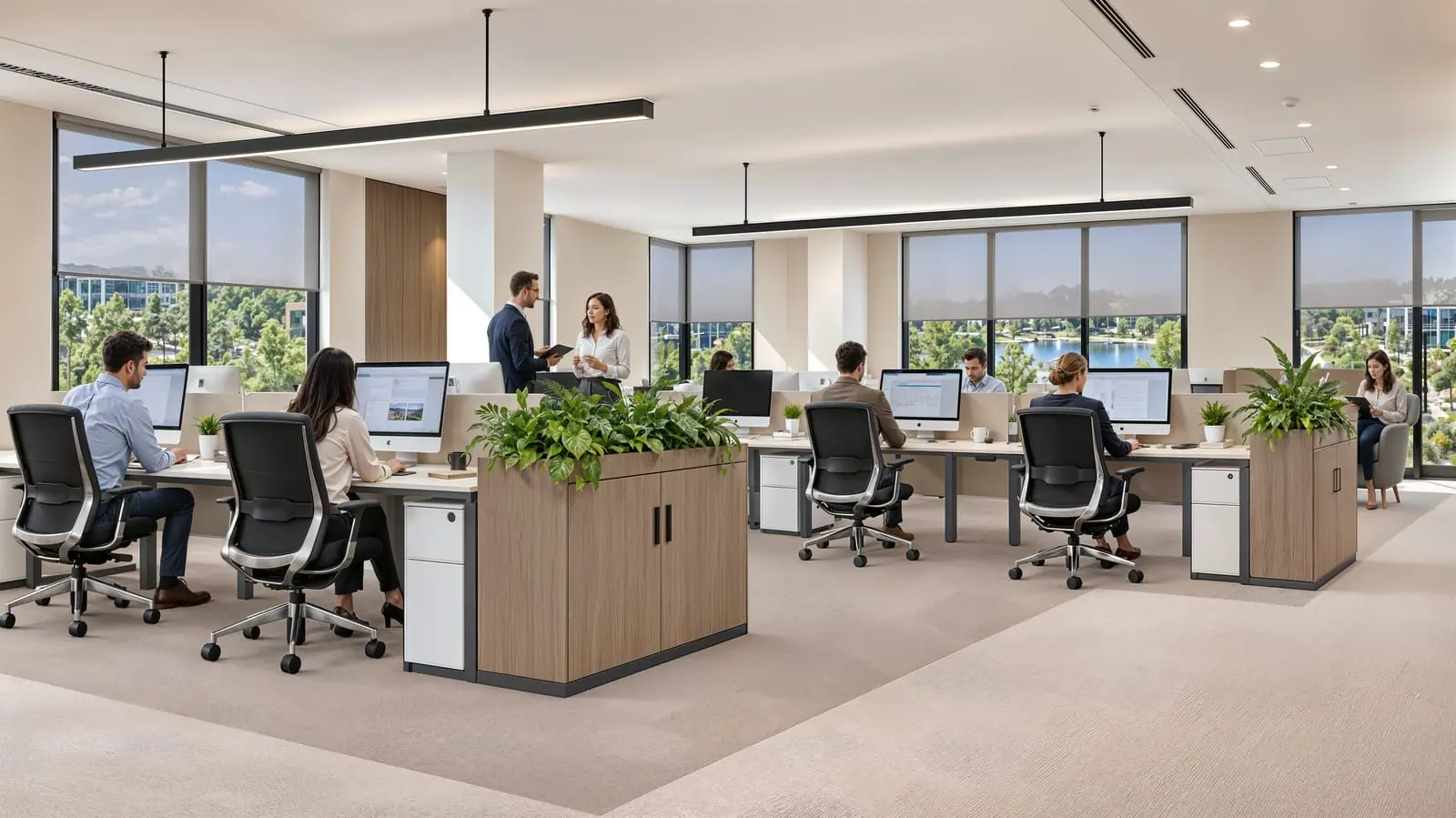Open work area